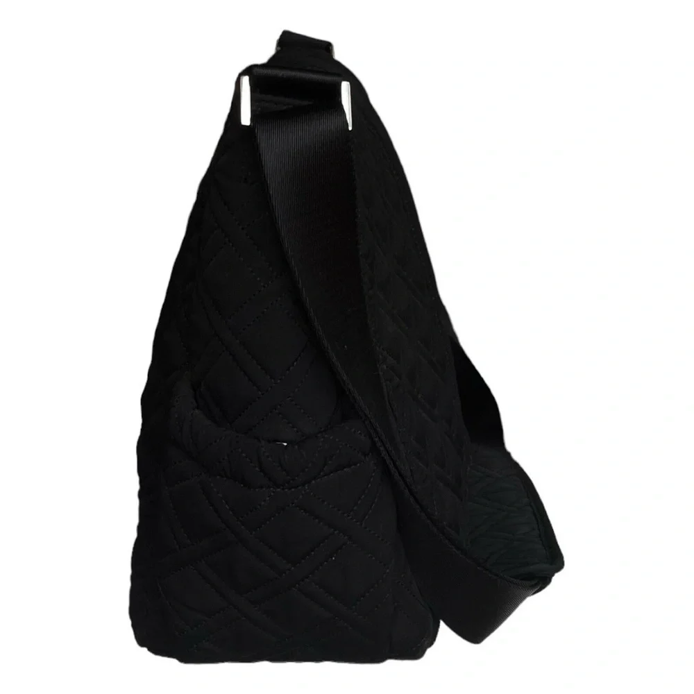 VERA BRADLEY MESSENGER BABY BAG IN QUILTED CLASSIC BLACK G5
